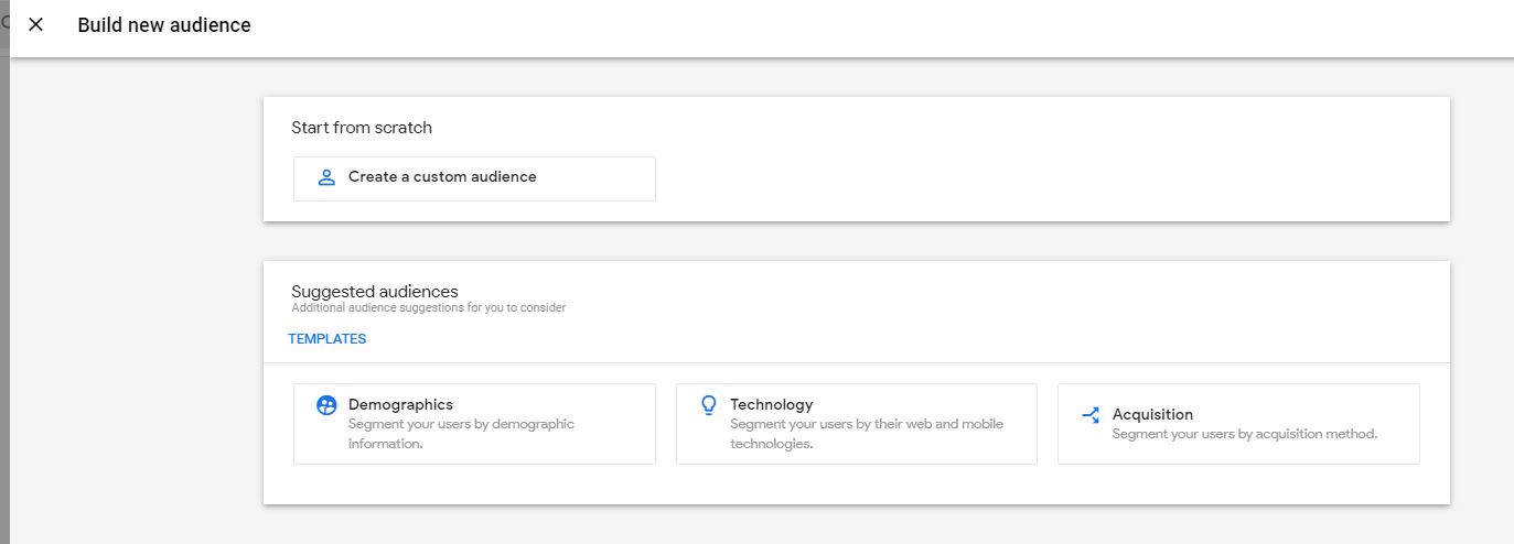 Build an audience in Google Analytics 4